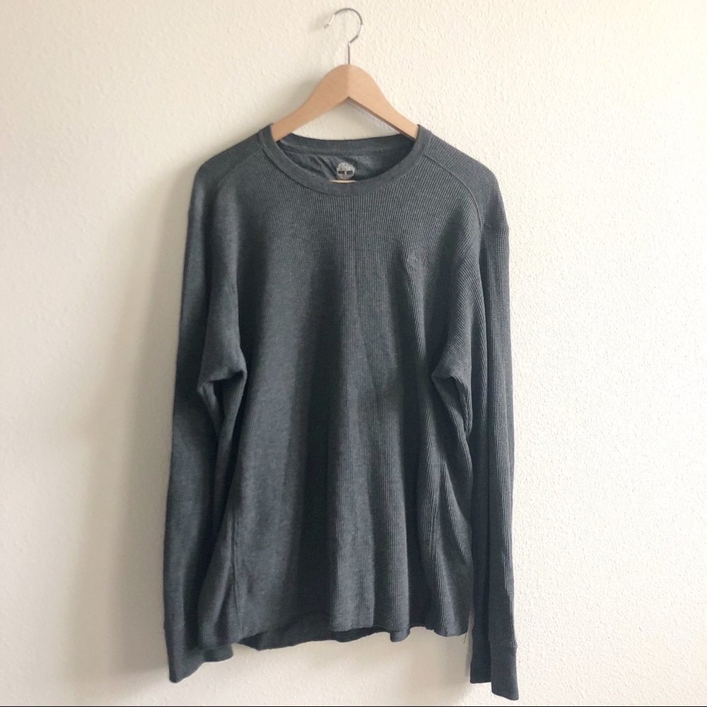 🔴TIMBERLAND - men’s crew neck waffle long sleeve